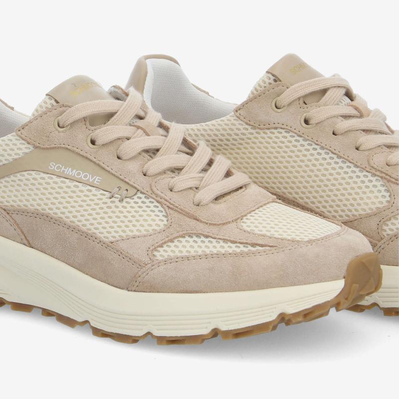 DUSK RUNNER M - MESH/SUEDE - BLANC CASSÉ/BEIGE